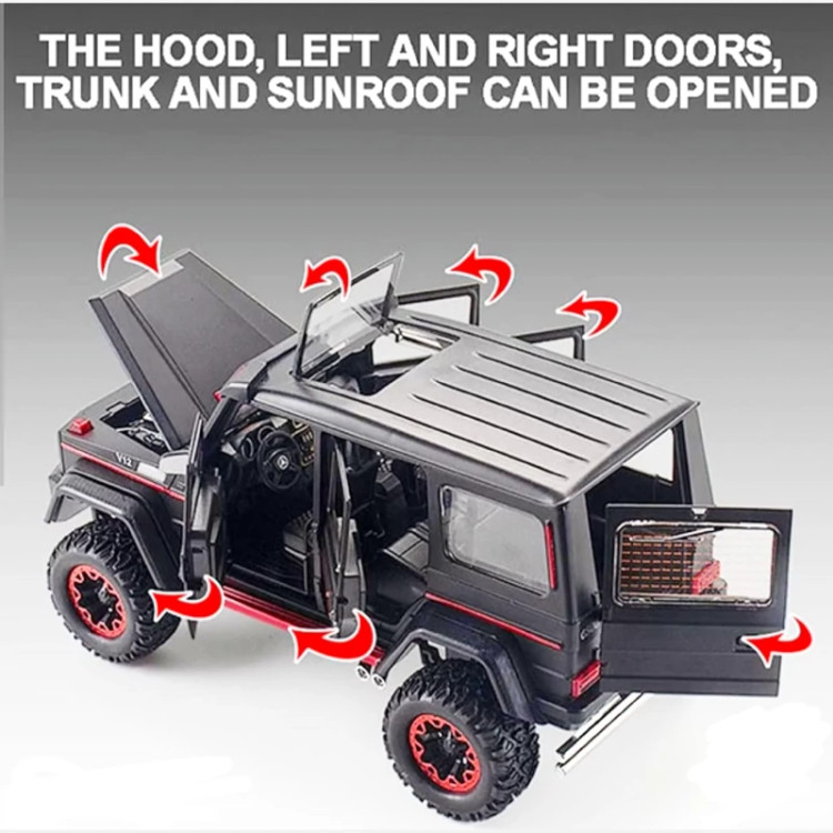 اسباب بازی ماکت فلزی بنز جی کلاس باراباس مشکی