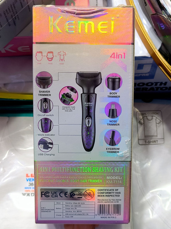 کیت تراش چندکاره Kemei مدل KM-7114 (4 در 1)