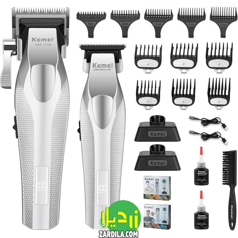 ست ماشین اصلاح و خط زن کیمی مدل KM3023 ظرفیت ۱ عدد