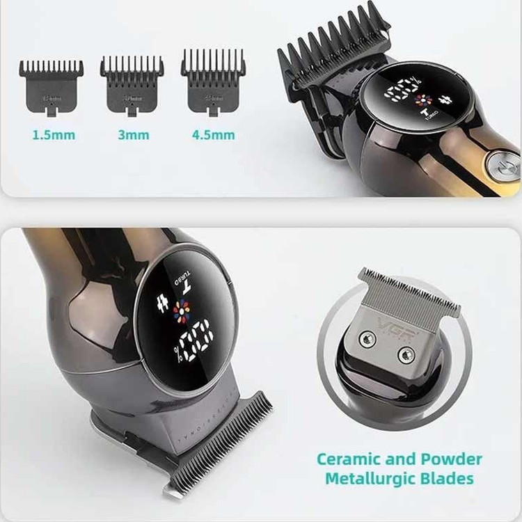 ماشین اصلاح وی جی آر مدل VGR V-989 با تیغه استیل ضد زنگ و برش مستقیم