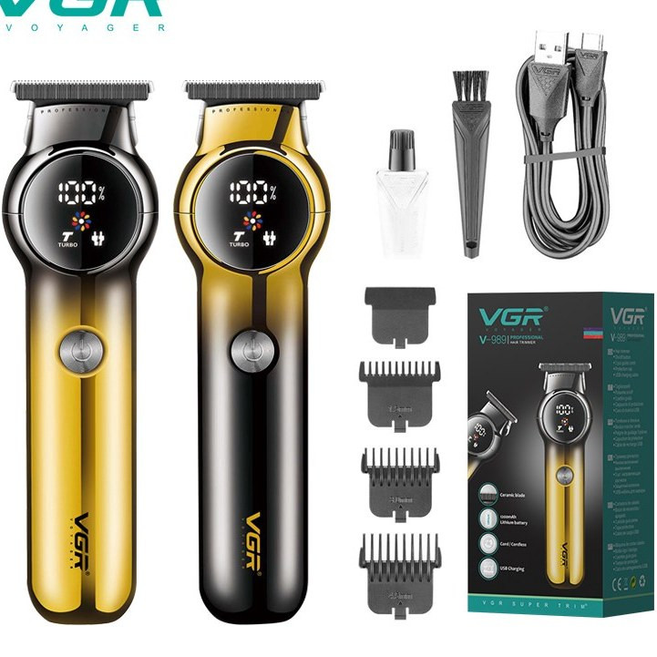 ماشین اصلاح وی جی آر مدل VGR V-989 با تیغه استیل ضد زنگ و برش مستقیم