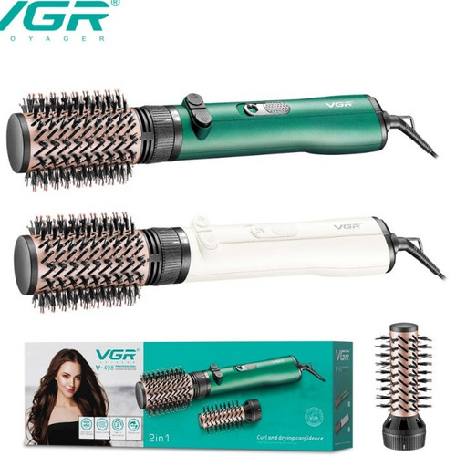 سشوار چرخشی وی جی آر مدل V498 با دو سری و باد سرد