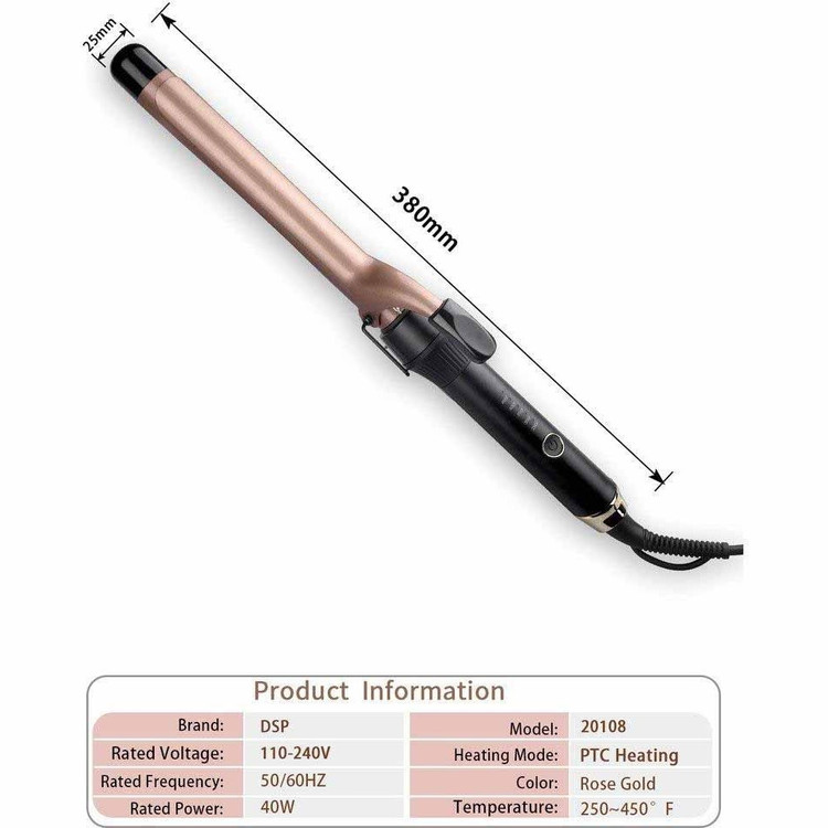فر کننده مو بابلیس مدل DSP20108 سایز ۲۵ میلیمتر