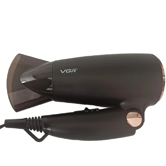 سشوار مسافرتی وی جی آر مدل V-439 با متمرکزکننده و باد سرد